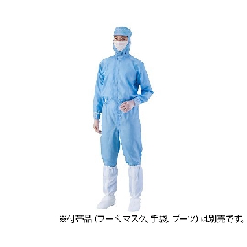 蓝色防污染工作服 AS1401(男女通用) S码，4-2326-06，AS ONE，亚速旺