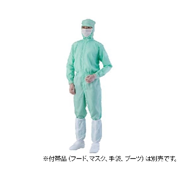 绿色防污染工作服 AS1401(男女通用) S号，4-2327-04，AS ONE，亚速旺