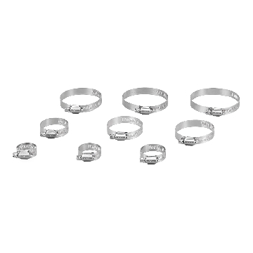 不锈钢美式喉箍管卡 直径33～57mm 1包（10个），51-0072-05，AS ONE，亚速旺