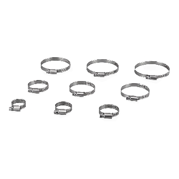 不锈钢德式喉箍管卡 直径59～82mm 1包（10个），51-0073-09，AS ONE，亚速旺