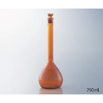 高精度量瓶(棕色) 500mL(附有检查报告)，61-9591-27，AS ONE，亚速旺