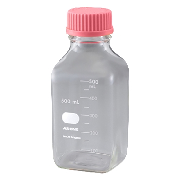 VIOLAMO聚碳酸酯方形瓶(已灭菌) 500ml(1个)，C2-4130-03，AS ONE，亚速旺
