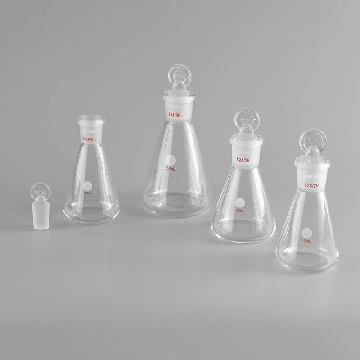 具塞三角烧瓶 500ml 24/29(含玻璃塞)，CC-6626-07，AS ONE，亚速旺