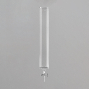 层析柱(带砂板敞口·四氟旋塞) φ200×φ186×600mm 球口分体式放液，CC-6663-10，AS ONE，亚速旺