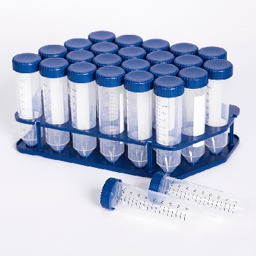 离心管，15mL 锥形离心管，PP，15000g，架装，浅蓝色盖子，灭菌，25/架, 20架/箱，CT15R-L，铂杰