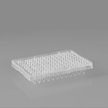PCR板，0.2ml 96 孔板，亚半裙或高群 适配ABI，PP，透明，10/盒, 10盒/箱，PCRP-20IS，铂杰