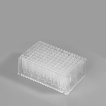 深孔板，2.2mL 深孔板，96 孔方孔板，PP，U型底，10/包, 10包/箱，DWPS20U，铂杰