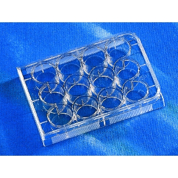 PLATE,12WL,NON TREATED,PS,W/LI，5/包/20包/箱，型号3737，Corning，康宁