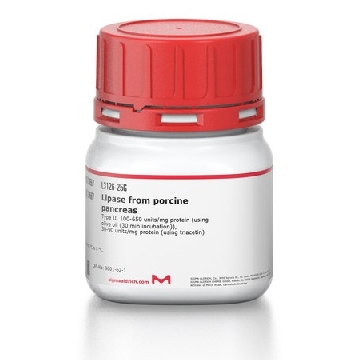 脂肪酶 来源于猪胰腺，500G，L3126-500G，Sigma