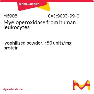 髓过氧化物酶 来源于人类白血球，5UNITS，M6908-5UN，Sigma