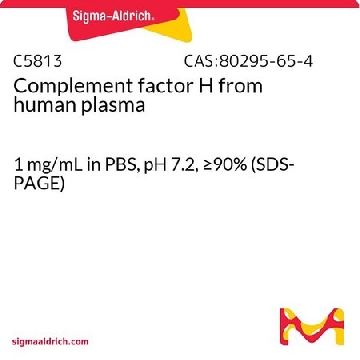 Complement factor H 来源于人类血浆，0.1MG，C5813-.1MG，Sigma
