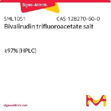 比伐卢定 三氟乙酸盐，10MG，SML1051-10MG，Sigma
