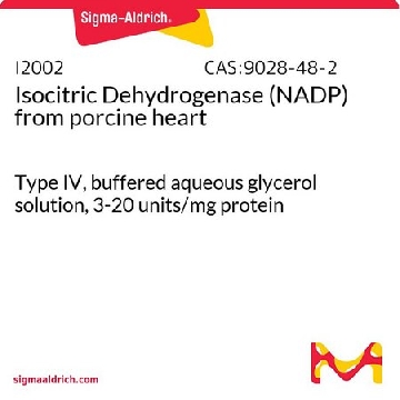 异柠檬脱氢酶 (NADP) 来源于猪心脏，100MG，I2002-100MG，Sigma