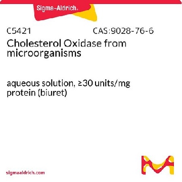 Cholesterol Oxidase from microorganisms，500UNITS，C5421-500UN，Sigma