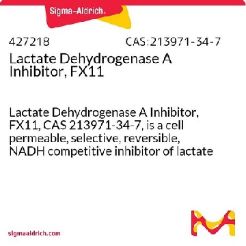 乳酸脱氢酶A抑制剂，FX11，10MG，427218-10MGCN，Sigma