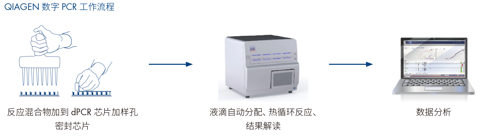 QIAcuity One 集成芯片式数字PCR系统，QIAcuity One 5plex Device，5色荧光通道，1芯片通量，911021，Qiagen，凯杰