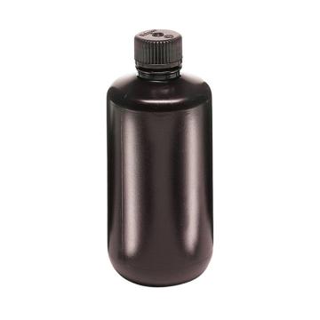 琥珀色窄口瓶，琥珀色高密度聚乙烯；琥珀色聚丙烯螺旋盖，500ml容量，48/箱，2004-0016，Nalgene，Thermofisher，赛默飞世尔