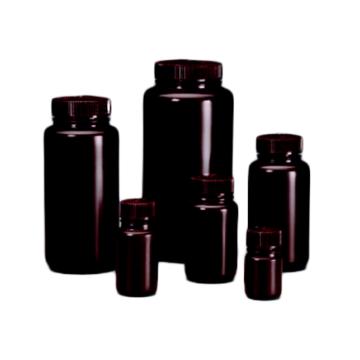 琥珀色广口圆底瓶，琥珀色高密度聚乙烯，500ml容量，125/箱，312106-0016，Nalgene，Thermofisher，赛默飞世尔