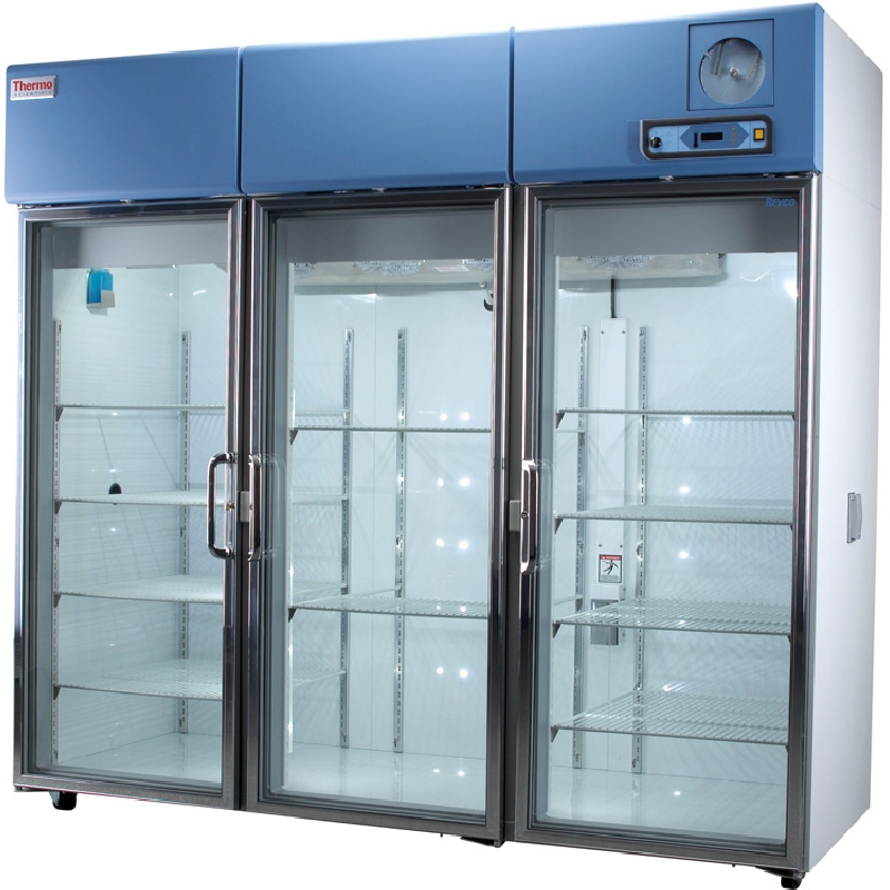 Revco 4℃冰箱，2231升，三门，玻璃门，温度范围：+1℃ 到+8℃，工厂预设+4℃（自动除霜），可选+5℃ 为设定值（货号7508TA），RGL7504V，Thermofisher，赛默飞世尔