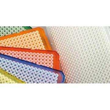 ARMADILLO 384-WELL PLATE GREEN SKIRT, WHITE WELLS, BARCODED，BC3384G，赛默飞世尔