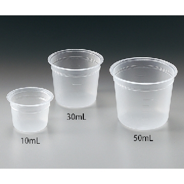 一次性杯子(迷你/真空成型) ，PP-N30C，容量(ml):30，上径×下径×高(mm):φ45×φ37×40，1-1457-52，AS ONE，亚速旺
