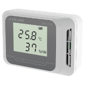数字式温湿度显示器 （数显），THA-01M，测定范围:温度/0～60℃、湿度/10～90%RH，4-794-01，AS ONE，亚速旺