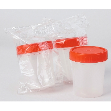 经济型无菌取样杯 ，容量（ml）:60（无刻度），盖子颜色:红色，CC-4604-01，AS ONE，亚速旺