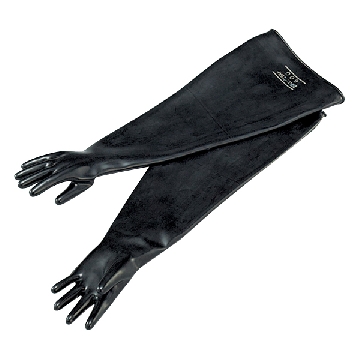 手套箱用手套 ，Hypalon#400曲指，全长（mm）:800，厚度（腕部）（mm）:0.4，3-4020-04，AS ONE，亚速旺