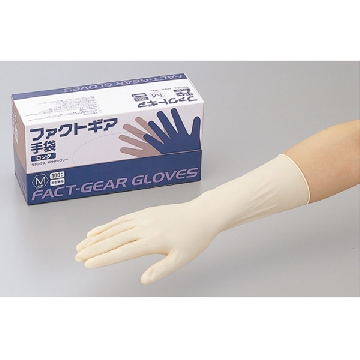 经济型乳胶手套 （12英寸/无粉），尺寸:L，数量:1盒（100只），2-1612-01，AS ONE，亚速旺