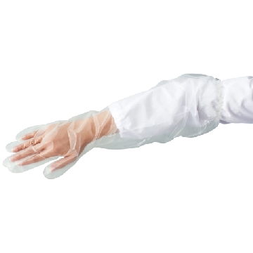 PE超长型手套 （带袖套），均码，全长（mm）:600，数量:1箱（50只），8-2589-01，AS ONE，亚速旺