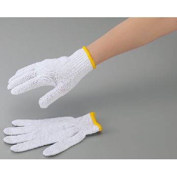 经济型棉纱手套 ，600，颜色:黄边，数量:1打（12双），C2-9814-02，AS ONE，亚速旺