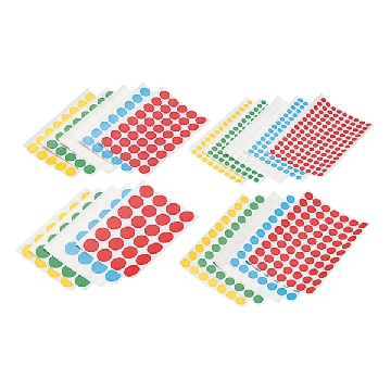 彩色圆点标签 ，WL8，1片（mm）:φ8，1张（mm）:160×100，6-710-01，AS ONE，亚速旺