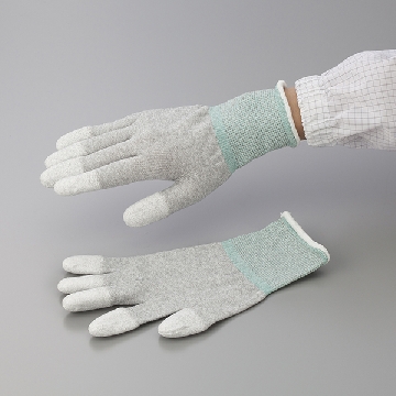聚氨酯涂层导电手套 （指尖涂层），尺寸:L，数量:1袋（10双），CC-4138-01，AS ONE，亚速旺