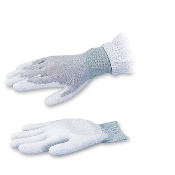 聚氨酯涂层导电手套 （手掌涂层），尺寸:L，颜色（手腕部分）:灰色，C1-4806-02，AS ONE，亚速旺