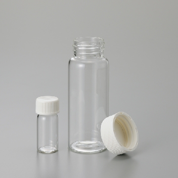螺纹微量瓶 （无刻度线・已酸洗），A-10，容量（ml）:10，口内径×瓶体直径×全长（mm）:φ10×φ20×45，3-1599-02，AS ONE，亚速旺