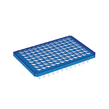 twin.tec 96孔PCR板, 半裙边, 微生物适用, 蓝色, 10块，0030129334，Eppendorf，艾本德
