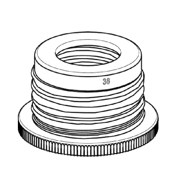 螺纹瓶口适配器, 适合GL 45至GL 38 螺纹瓶, ETFE，4960839000，Eppendorf，艾本德