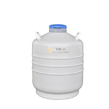 贮存型液氮生物容器，35.5L，口径50mm，含6个120mm高的提筒，YDS-35，金凤