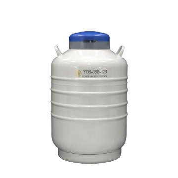 运输型液氮生物容器，35.5L，口径125mm，含6个4层的方提筒和冻存盒，YDS-35B-125，金凤