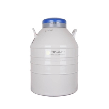 贮存型液氮生物容器，47L，口径127mm，含6个276mm高的提筒，YDS-47-127，金凤