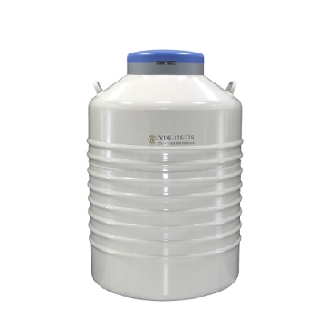 配多层方提筒的液氮生物容器，175L，口径216mm，含7个10层的方提筒和冻存盒，需另配锁盖，YDS-175-216，金凤