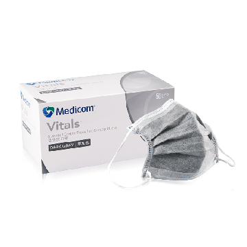活性炭口罩，10盒/箱×50只/盒，2498，Medicom