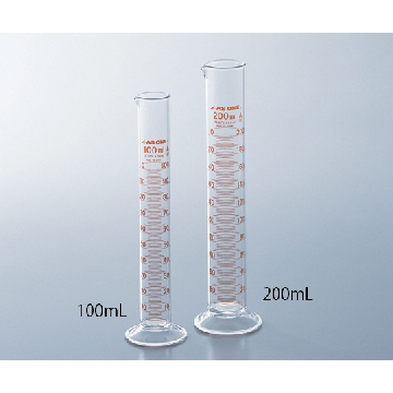 高精度量筒 200mL(可追溯性体系图+附有检查报告)，61-9589-53，AS ONE，亚速旺