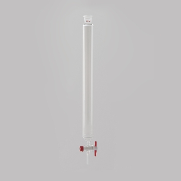 砂芯层析柱(磨口·四氟旋塞) φ21×φ15×200mm 24/29，CC-6662-03，AS ONE，亚速旺