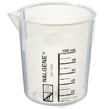 Griffin低型烧杯，聚丙烯，100ml容量，48/箱，1201-0100，Nalgene，Thermofisher，赛默飞世尔