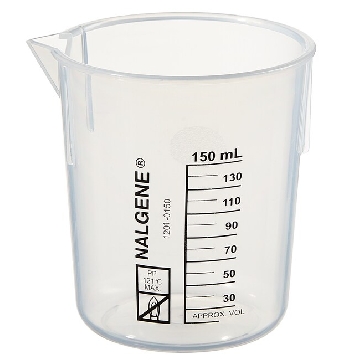 Griffin低型烧杯，聚丙烯，150ml容量，48/箱，1201-0150，Nalgene，Thermofisher，赛默飞世尔