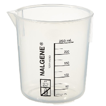 Griffin低型烧杯，聚丙烯，250ml容量，36/箱，1201-0250，Nalgene，Thermofisher，赛默飞世尔