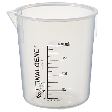 Griffin低型烧杯，聚丙烯，400ml容量，36/箱，1201-0400，Nalgene，Thermofisher，赛默飞世尔