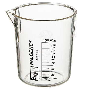 Griffin低型烧杯，聚甲基戊烯，150ml容量，36/箱，1203-0150，Nalgene，Thermofisher，赛默飞世尔