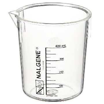 Griffin低型烧杯，聚甲基戊烯，400ml容量，24/箱，1203-0400，Nalgene，Thermofisher，赛默飞世尔